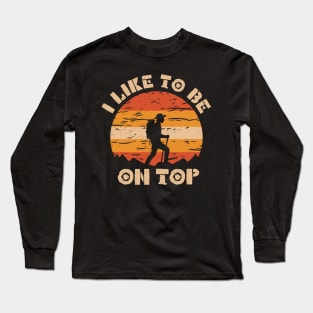 Hiking-funny Long Sleeve T-Shirt